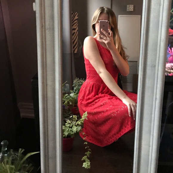 Anthropologie Postmark red open-back midi dress - Picture 10 of 11
